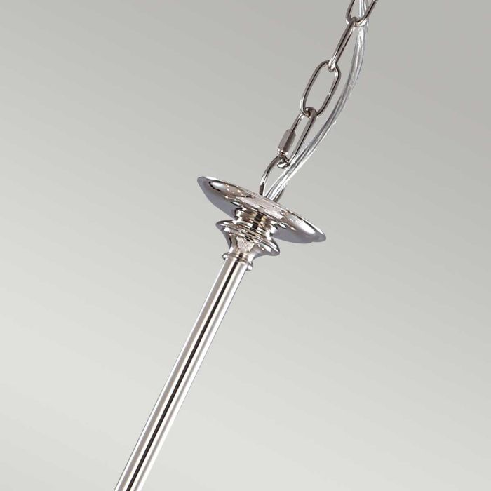 Elstead Lighting Finsbury Park 9-Light Polished Nickel Candle Chandelier