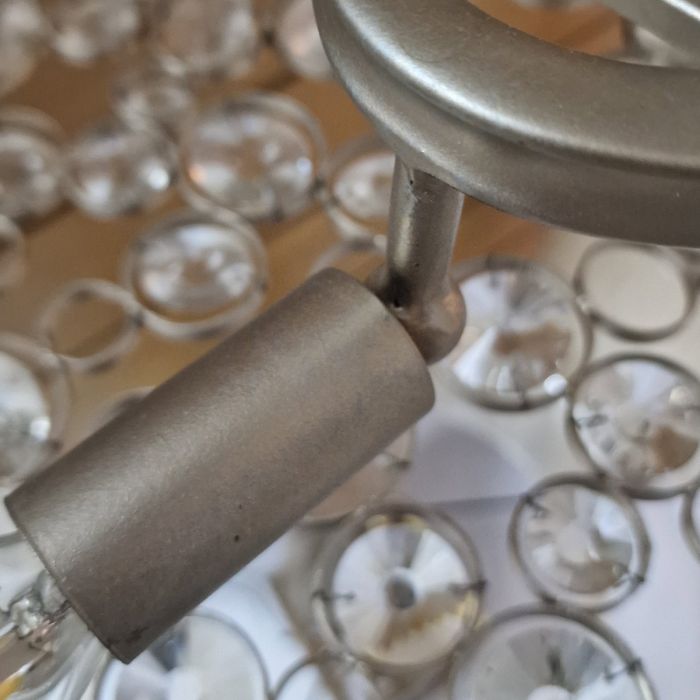 Hinkley Anya 10-Light Silver Leaf Linear Island Chandelier
