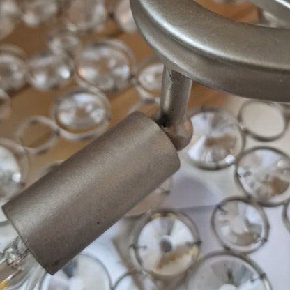 Hinkley Anya 10-Light Silver Leaf Linear Island Chandelier