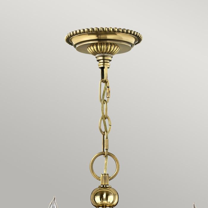 Hinkley Cambridge 15-Light Burnished Brass Candle Chandelier