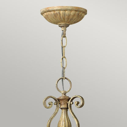 Hinkley Carabel 3-Light Brushed Champagne Drum Pendant Chandelier