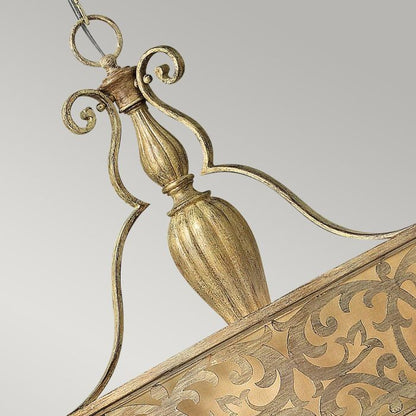 Hinkley Carabel 3-Light Brushed Champagne Drum Pendant Chandelier