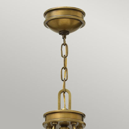 Hinkley Collier 5-Light Heritage Brass Modern Chandelier