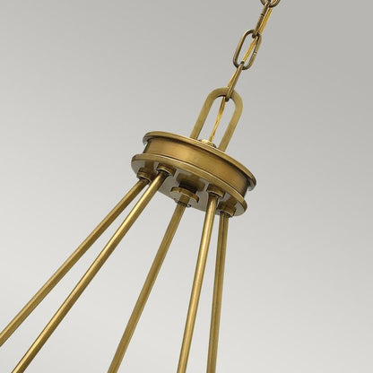 Hinkley Collier 5-Light Heritage Brass Modern Chandelier