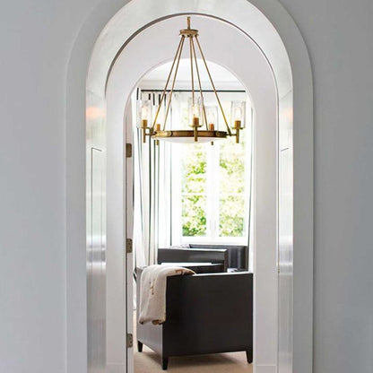 Hinkley Collier 5-Light Heritage Brass Modern Chandelier