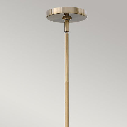 Hinkley Congress 4-Light Clear Glass Brushed Caramel Industrial Chandelier