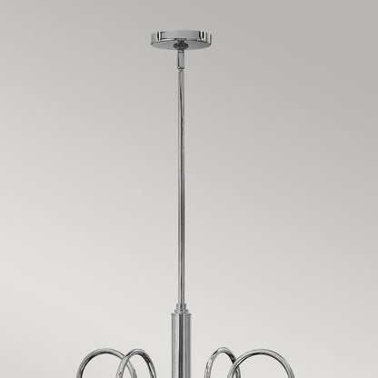 Hinkley Congress 4-Light Chrome Industrial Chandelier