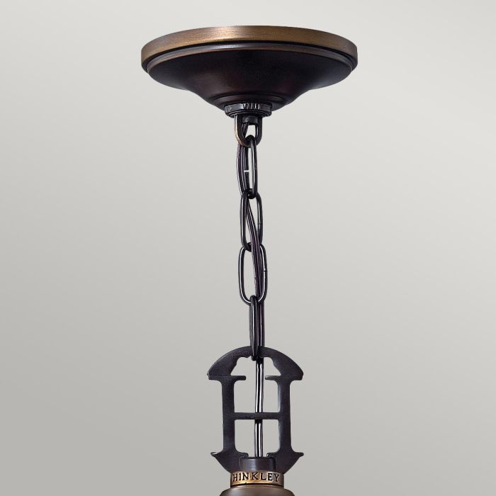 Hinkley Plymouth 4-Light Lantern Chandelier in Olde Bronze