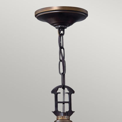 Hinkley Plymouth 4-Light Lantern Chandelier in Olde Bronze