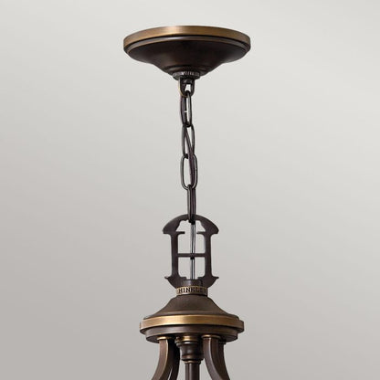 Hinkley Plymouth 8-Light Lantern Chandelier in Olde Bronze