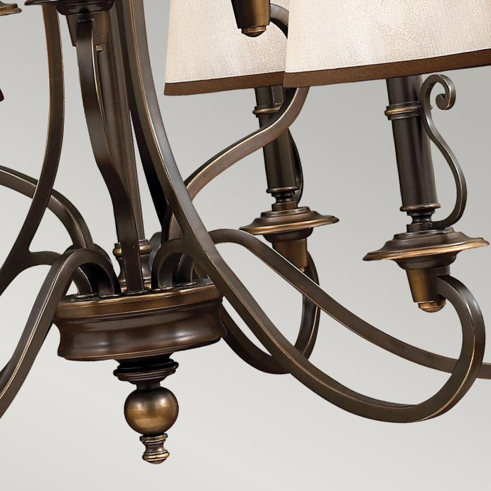 Hinkley Plymouth 9-Light Olde Bronze Candle Chandelier