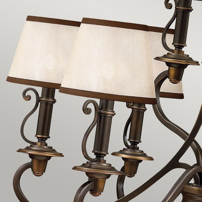 Hinkley Plymouth 9-Light Olde Bronze Candle Chandelier