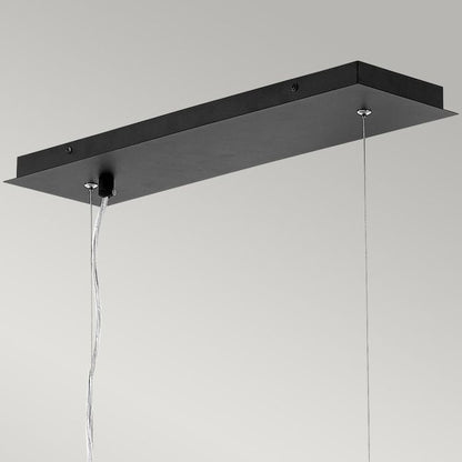Hinkley Zuma 6-Light Satin Black and Gold Island Chandelier