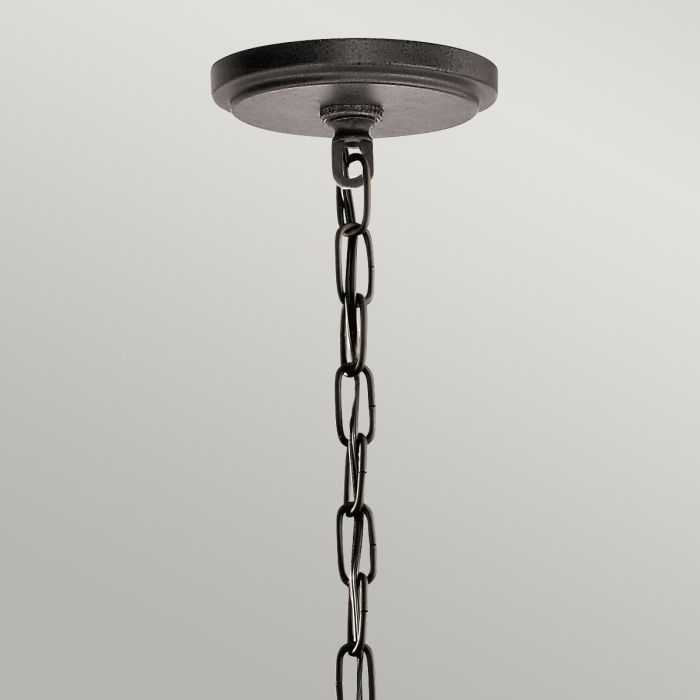 Kichler Ahrendale 4-Light Anvil Iron Industrial Chandelier