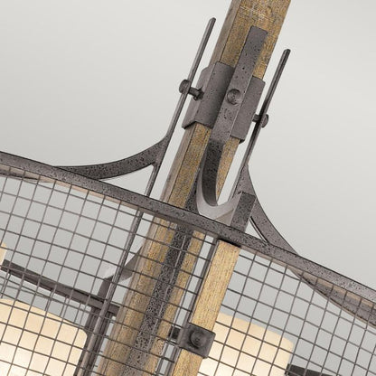 Kichler Ahrendale 4-Light Anvil Iron Industrial Chandelier