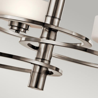 Kichler Aleeka 3-Light Classic Pewter Modern LED Chandelier