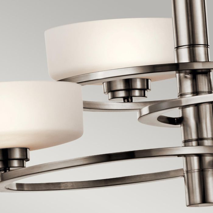 Kichler Aleeka 3-Light Classic Pewter Modern LED Chandelier