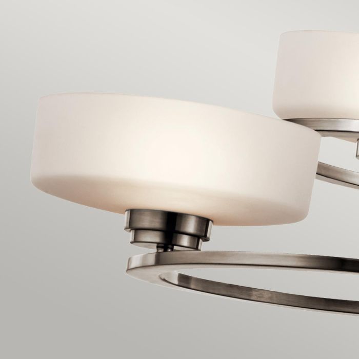 Kichler Aleeka 3-Light Classic Pewter Modern LED Chandelier