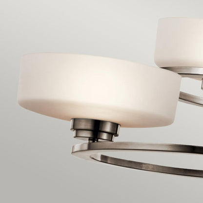 Kichler Aleeka 3-Light Classic Pewter Modern LED Chandelier
