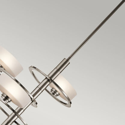 Kichler Aleeka 5-Light Tall Classic Pewter Modern LED Chandelier