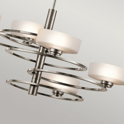 Kichler Aleeka 5-Light Classic Pewter Modern LED Chandelier