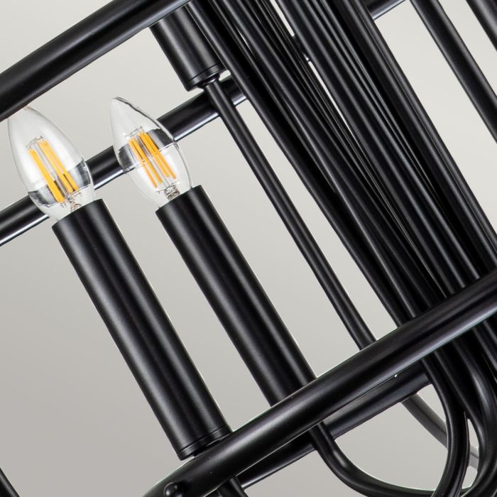 Kichler Capitol Hill 12-Light Black Modern Chandelier