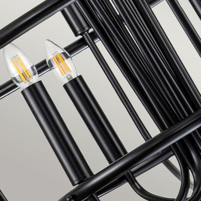 Kichler Capitol Hill 12-Light Black Modern Chandelier
