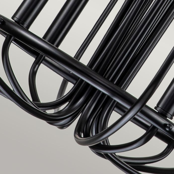 Kichler Capitol Hill 12-Light Black Modern Chandelier