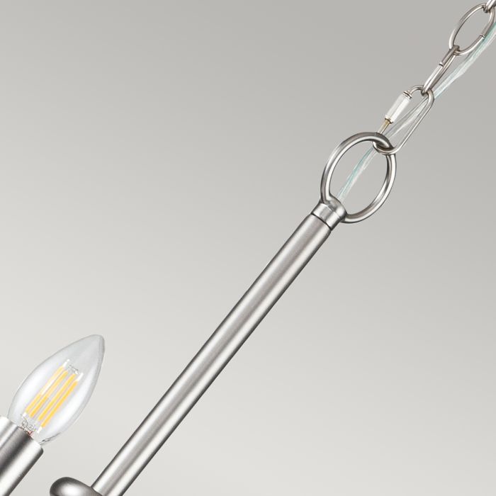Kichler Capitol Hill 12-Light Brushed Nickel Modern Chandelier