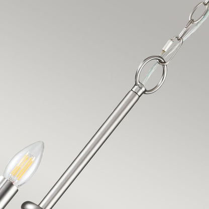 Kichler Capitol Hill 12-Light Brushed Nickel Modern Chandelier