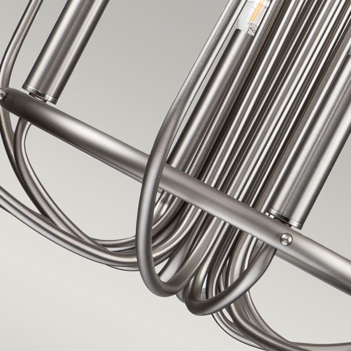 Kichler Capitol Hill 12-Light Brushed Nickel Modern Chandelier