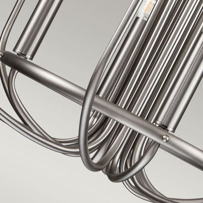 Kichler Capitol Hill 12-Light Brushed Nickel Modern Chandelier