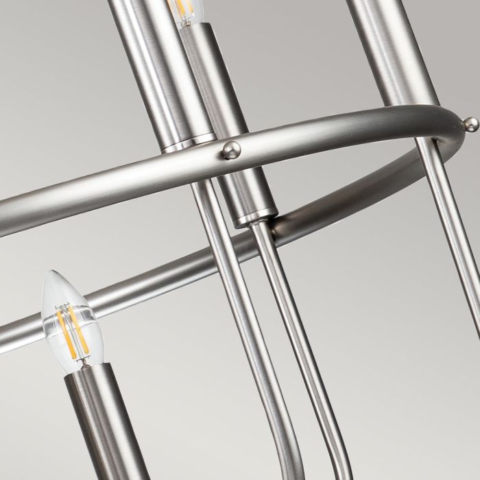 Kichler Capitol Hill 12-Light Brushed Nickel Modern Chandelier