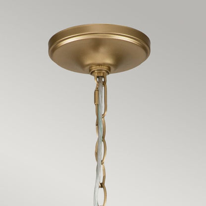Kichler Capitol Hill 12-Light Painted Natural Brass Modern Chandelier