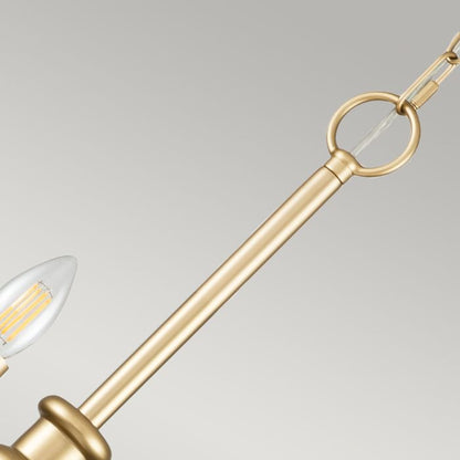 Kichler Capitol Hill 12-Light Painted Natural Brass Modern Chandelier