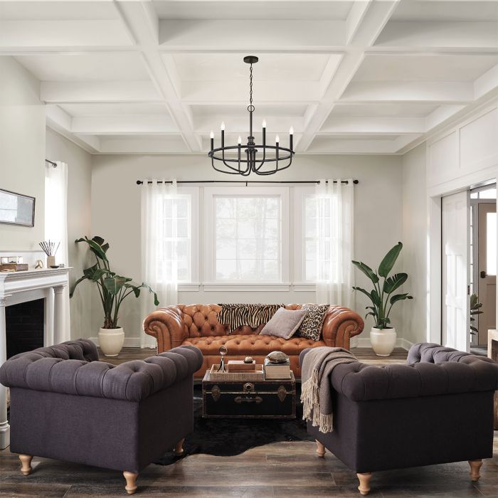 Kichler Capitol Hill 6-Light Black Modern Chandelier