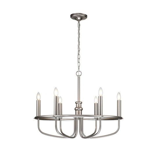Kichler Capitol Hill 6-Light Brushed Nickel Modern Chandelier