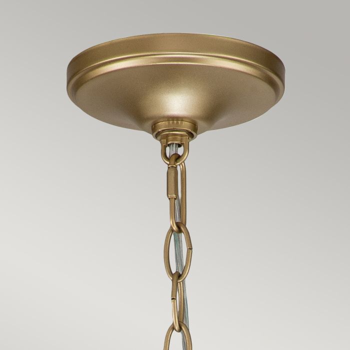 Kichler Capitol Hill 6-Light Painted Natural Brass Modern Chandelier