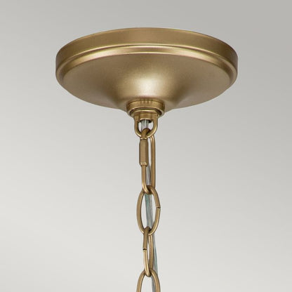 Kichler Capitol Hill 6-Light Painted Natural Brass Modern Chandelier