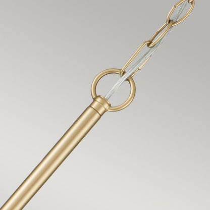 Kichler Capitol Hill 6-Light Painted Natural Brass Modern Chandelier