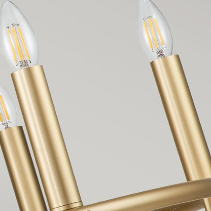 Kichler Capitol Hill 6-Light Painted Natural Brass Modern Chandelier