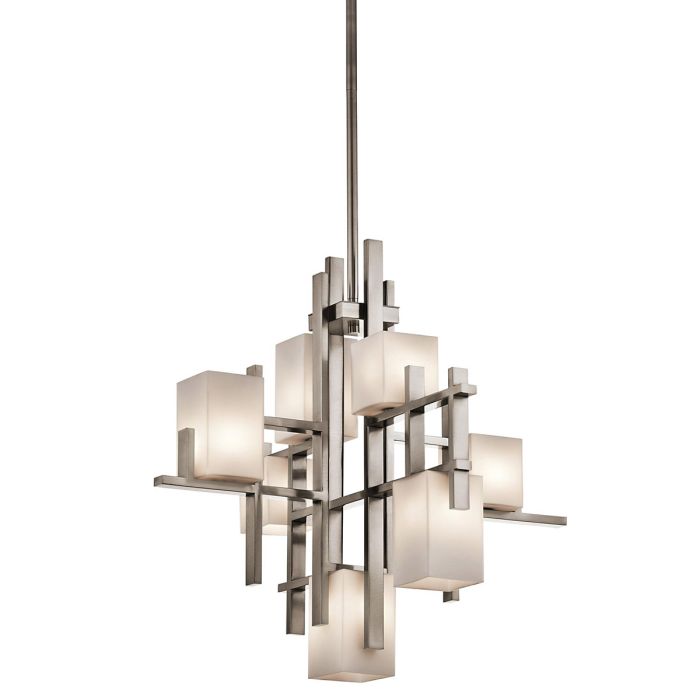 Kichler City Lights 7-Light Classic Pewter LED Modern Chandelier