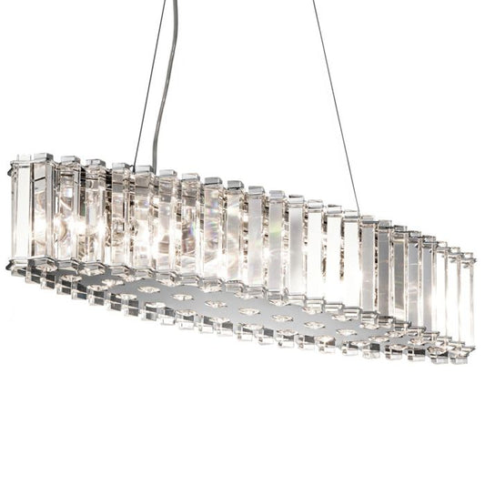 Kichler Crystal Skye 8-Light Chrome LED Island Chandelier