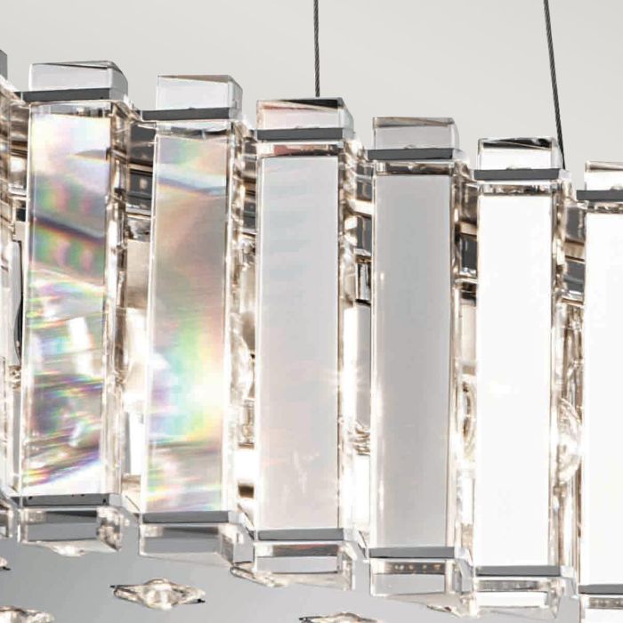 Kichler Crystal Skye 8-Light Chrome LED Island Chandelier