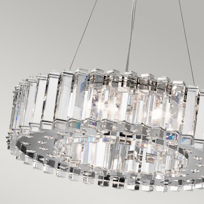 Kichler Crystal Skye 8-Light Chrome LED Crystal Chandelier