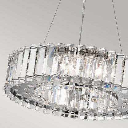 Kichler Crystal Skye 8-Light Chrome LED Crystal Chandelier
