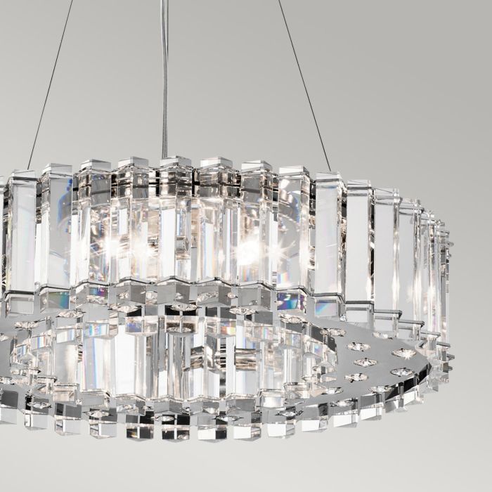 Kichler Crystal Skye 8-Light Chrome LED Crystal Chandelier