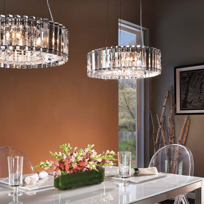 Kichler Crystal Skye 8-Light Chrome LED Crystal Chandelier