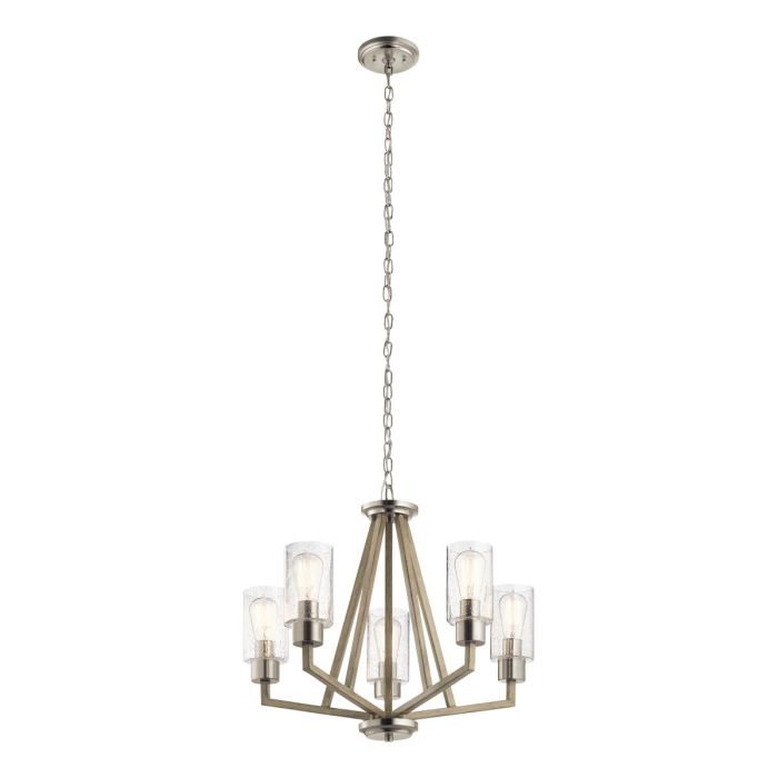 Kichler Deryn 5-Light Distressed Antique Grey Modern Chandelier