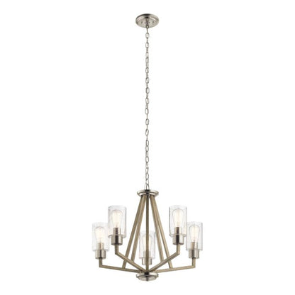 Kichler Deryn 5-Light Distressed Antique Grey Modern Chandelier